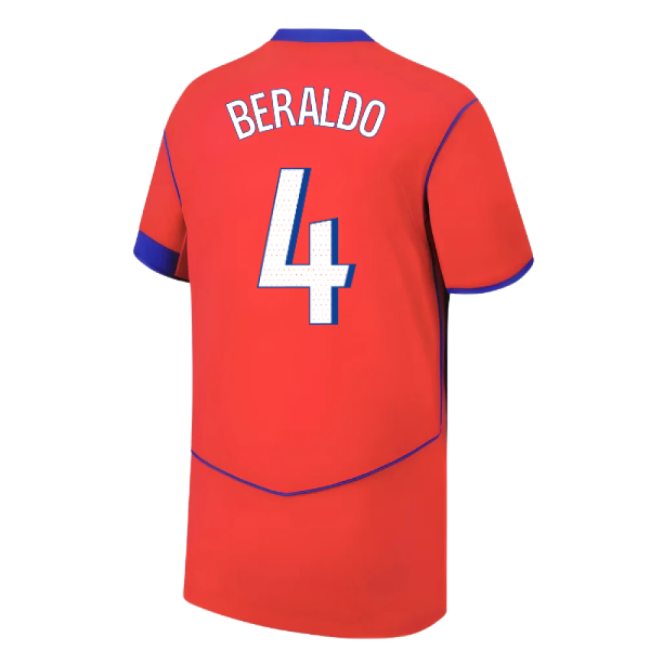 2025-2026 PSG Third Shirt (Kids) (Beraldo 4)-Vantage Point Soccer